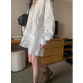 蕾絲白襯衫短洋_11