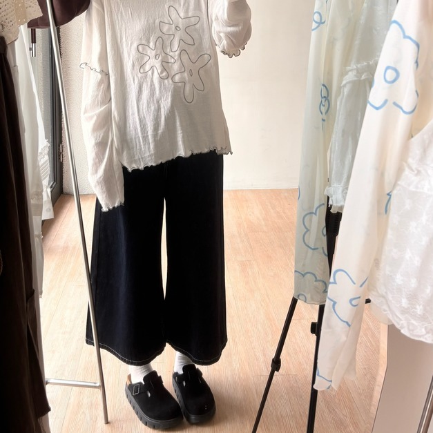 外車線原色牛仔九分褲