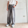 萬年不敗灰直筒寬褲