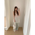 小緹花吊帶背心短洋_5