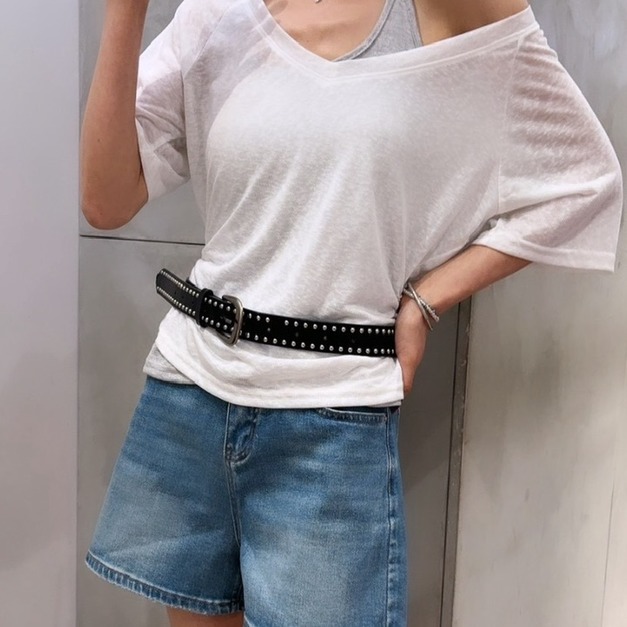 真兩件搭配棉質Ｔ