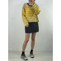 棉質條紋撞色Ｔ_4