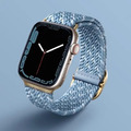 【UNIQ】Aspen DE Apple Watch 雙色防潑水高彈力編織單圈錶帶