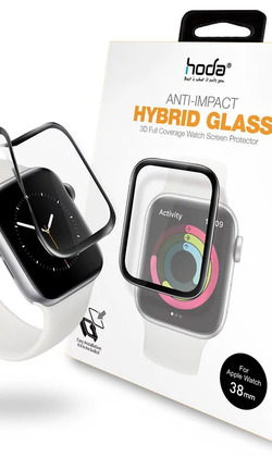 hoda Apple Watch 3D類玻璃螢幕保護貼(附貼膜神器)