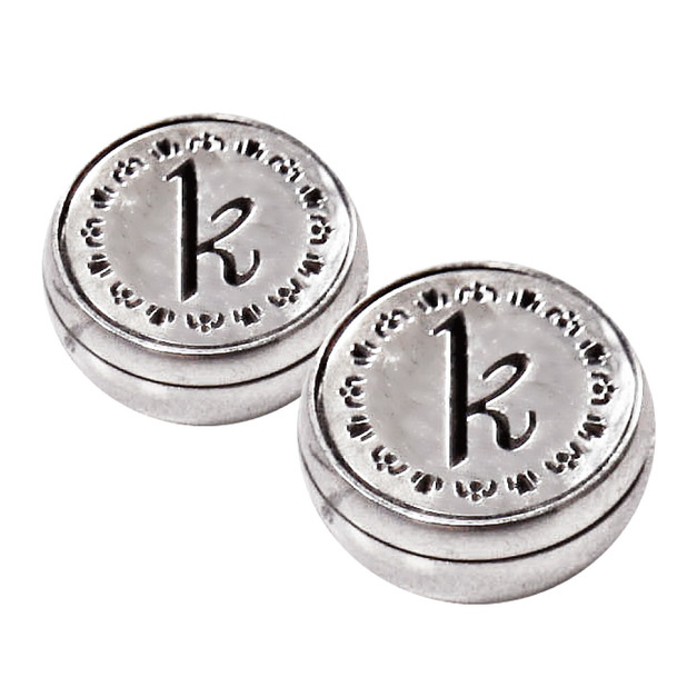 K字圖騰 - 銀色2入