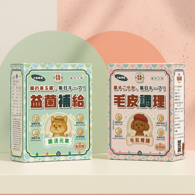 MOSHI 益菌+毛皮 順暢亮毛組