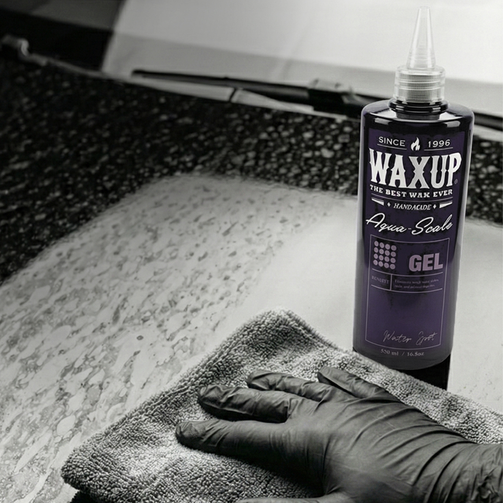 水垢去除劑常見 Q&A｜車漆水痕清潔：施工與注意事項｜WAXUP