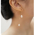 垂墜式雙珍珠耳環_1