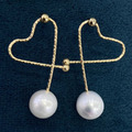 金心珍珠耳環