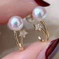 閃耀之星珍珠耳環