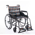 【均佳】經濟型鐵製輪椅 固定扶手 固定腳 背不可折 JW-001-F 廠商直送_3