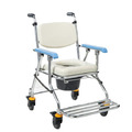 【均佳】鋁合金推手型可收合附輪洗澡便器椅JCS-208 廠商直送_2