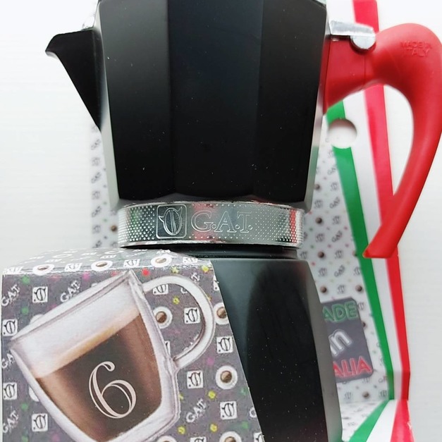 【GAT摩卡壺】亮眼紅-鋁製 6杯