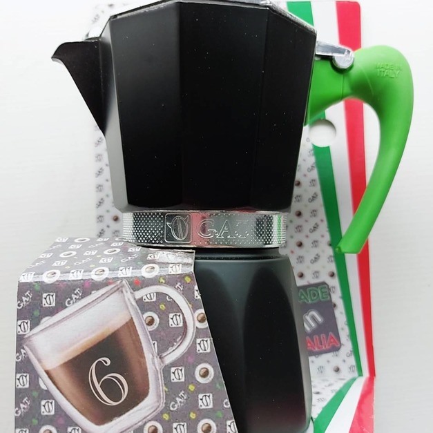 【GAT摩卡壺】義大利綠-鋁製 6杯