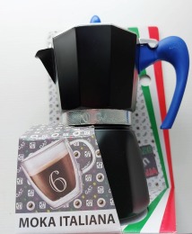 【GAT摩卡壺】耀眼藍-鋁製 6杯