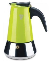 【Pezzetti摩卡壺】蘋果綠-不鏽鋼 2杯