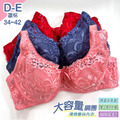 【仕女膚【3167】D-E罩杯】薄杯內衣 三片式剪裁罩杯 薄棉鋼圈蕾絲內衣 絲棉杯內衣 包覆副乳 大罩杯