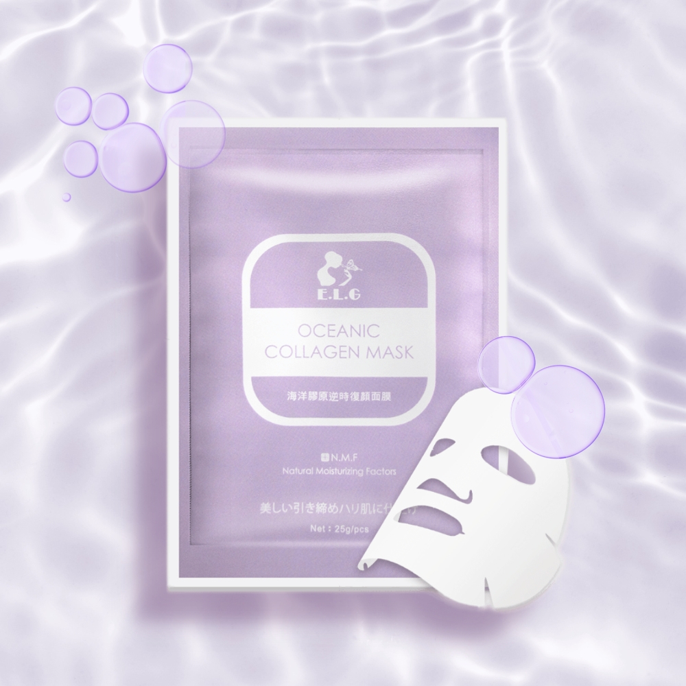 【依洛嘉E.L.G】海洋膠原逆時複顏面膜25g/片
