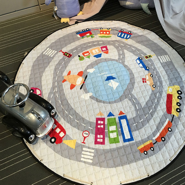 小汽車韓版可收納兒童遊戲地墊