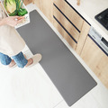 簡約素色防油污皮革廚房地墊