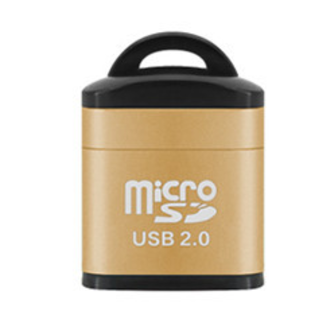 迷你USB讀卡器micro SD/TF手機內存卡讀卡器(顏色隨機)　J-14731