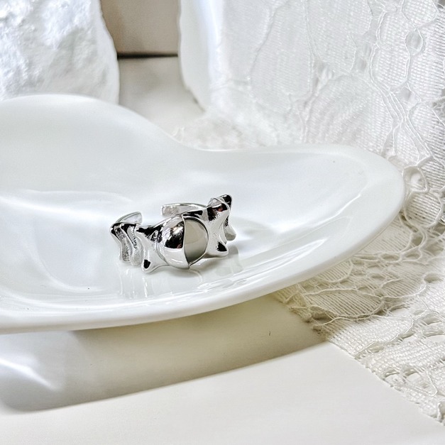 個性人造水晶不規則戒指