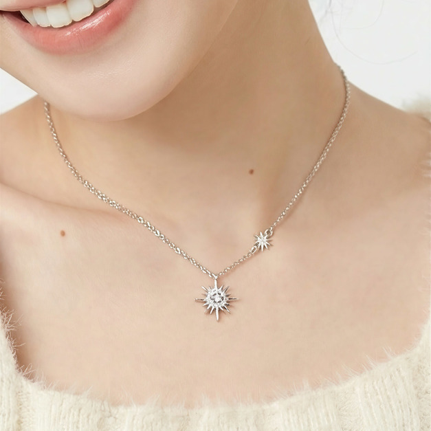 大小星芒簡約鎖骨鍊／項鍊