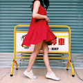 夏日新款小紅洋裝
