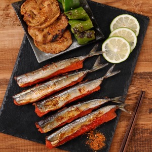 【就是愛海鮮】明太子秋刀魚4p 480±10% [量大可配合批發/團購]