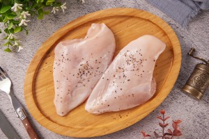 【就是愛海鮮】台灣野生放山雞 雞胸肉350g/包(真空包裝)2-3片燒烤/川燙/舒肥 [量大可配合批發/團購]