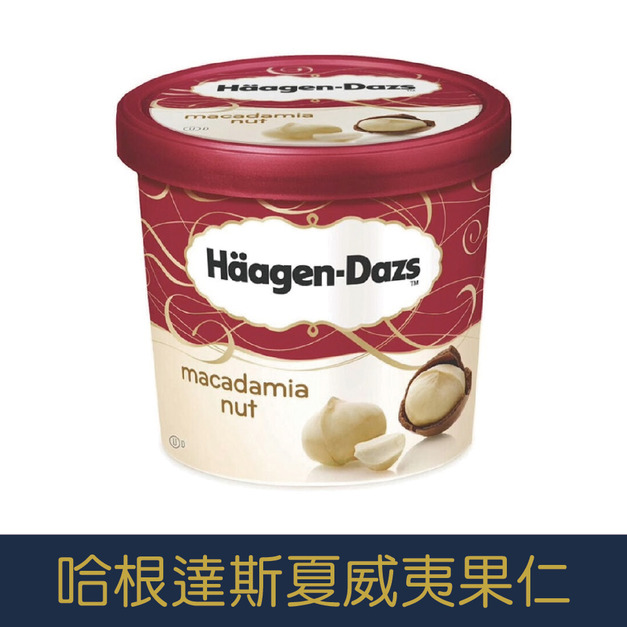【就是愛海鮮】哈根達斯-超人氣-夏威夷果仁 Häagen-Dazs 100ml迷你杯 夏日必備  [量大可配合批發/團購]