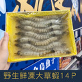 【就是愛海鮮】野生鮮凍草蝦14p 實重270g&plusmn;10% 燒烤/鹽烤/火鍋 愛蝦首選 [量大可配合批發/團購]