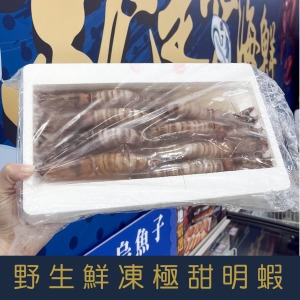 【就是愛海鮮】野生鮮凍超巨大明蝦6尾/430g Q彈的肉感讓人吃了就像戀愛了 [量大可配合批發/團購]