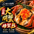 江蘇鮮甜無毒B級(母蟹)大閘蟹4.6.-5.3兩超飽滿蟹膏 活蟹直接送到家$359/隻起【冷藏出貨】
