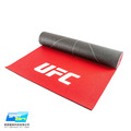 UFC - 初學者友善 PER®環保材質 雙色瑜定位線 瑜珈墊-黑/紅6mm_1
