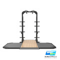 [商用] SPIRIT 商用重訓 自由重量 SP-4202P 半框式 深蹲架 附 舉重台 硬舉台 Half Rack with Platform_2