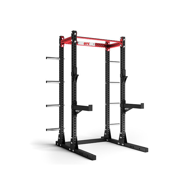 [商用|HomeGym] UFC 商用重訓 自由重量 半框 深蹲架 UFC-RKFL-7208-BK/RD