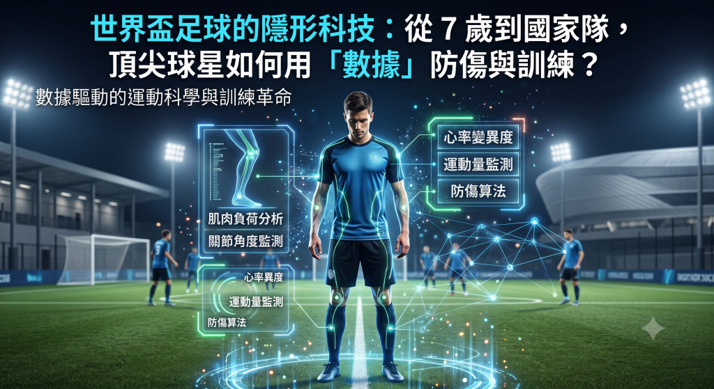 世界盃足球的隱形科技：從 青訓到國家隊，頂尖球星如何用「數據」防傷與訓練？