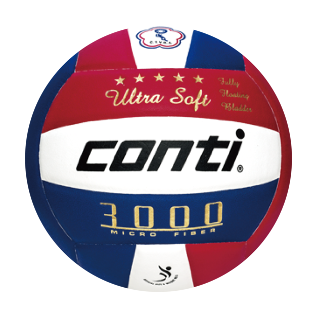 Conti｜頂級超細纖維貼布室內排球｜V3000｜#5號