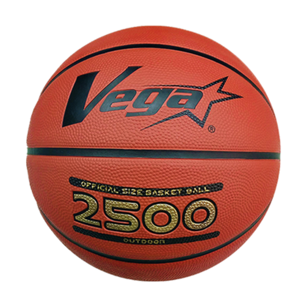 #2500金標橡膠籃球 / 橘 / 6號(女用)