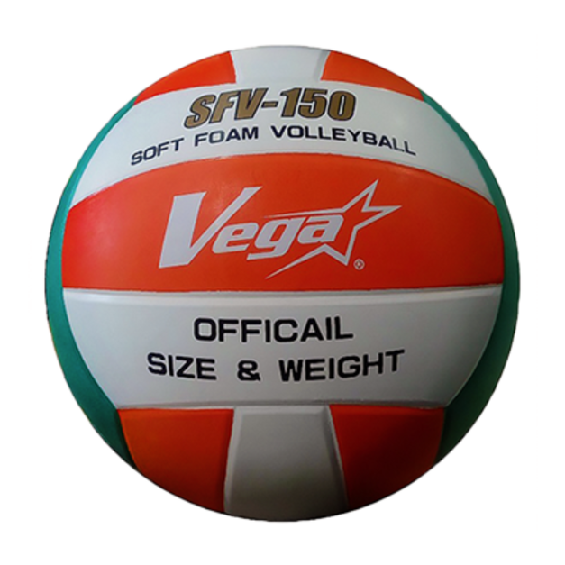 軟式排球 / 白/橘/綠