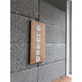 OPEN + CLOSED/常備手繪實木招牌_3