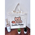 GuMo 龜貓｜ LoGo印花手提帆布袋