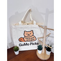 GuMo 龜貓｜ LoGo印花手提帆布袋_1