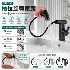 廚房伸縮水龍頭 臉盆水龍頭 伸縮水龍頭 面盆水龍頭 拉伸龍頭 抽拉水龍頭 冷熱水龍頭 臉盆龍頭 水龍頭 高級典雅全銅水龍頭 面盆龍頭