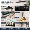 L5雙燈帶款 智能恆溫花灑 增壓蓮蓬頭組 淋浴花灑套裝 贈30公分立桿一隻 淋浴蓮蓬頭 浴室花灑蓮蓬頭_2