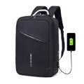 【Osun】USB充電男士大容量防潑水亮面雙肩後背包電腦包(顏色任選，CE276)_5