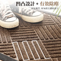 【Osun】室外防滑墊客廳餐廳商場進門地墊地毯戶外橡膠門墊除塵除泥腳墊(菱夢款60X120cm/CE443)_11