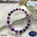 【德山珠寶】5A級6mm夢幻紫色條紋瑪瑙造型手鍊(CE476)_12