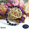 【德山珠寶】5A級6mm夢幻紫色條紋瑪瑙造型手鍊(CE476)_13